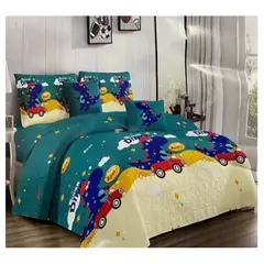 COMPRAPO - Cubrecama Quilt Infantil Liviano 1.5 Pza. Mod. Dino Auto + Funda