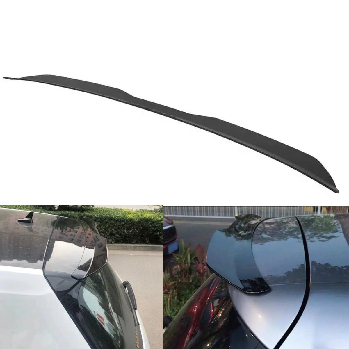 GENERICO - Aleron Lip Spoiler Plastico Maleta Luneta Universal Karvas