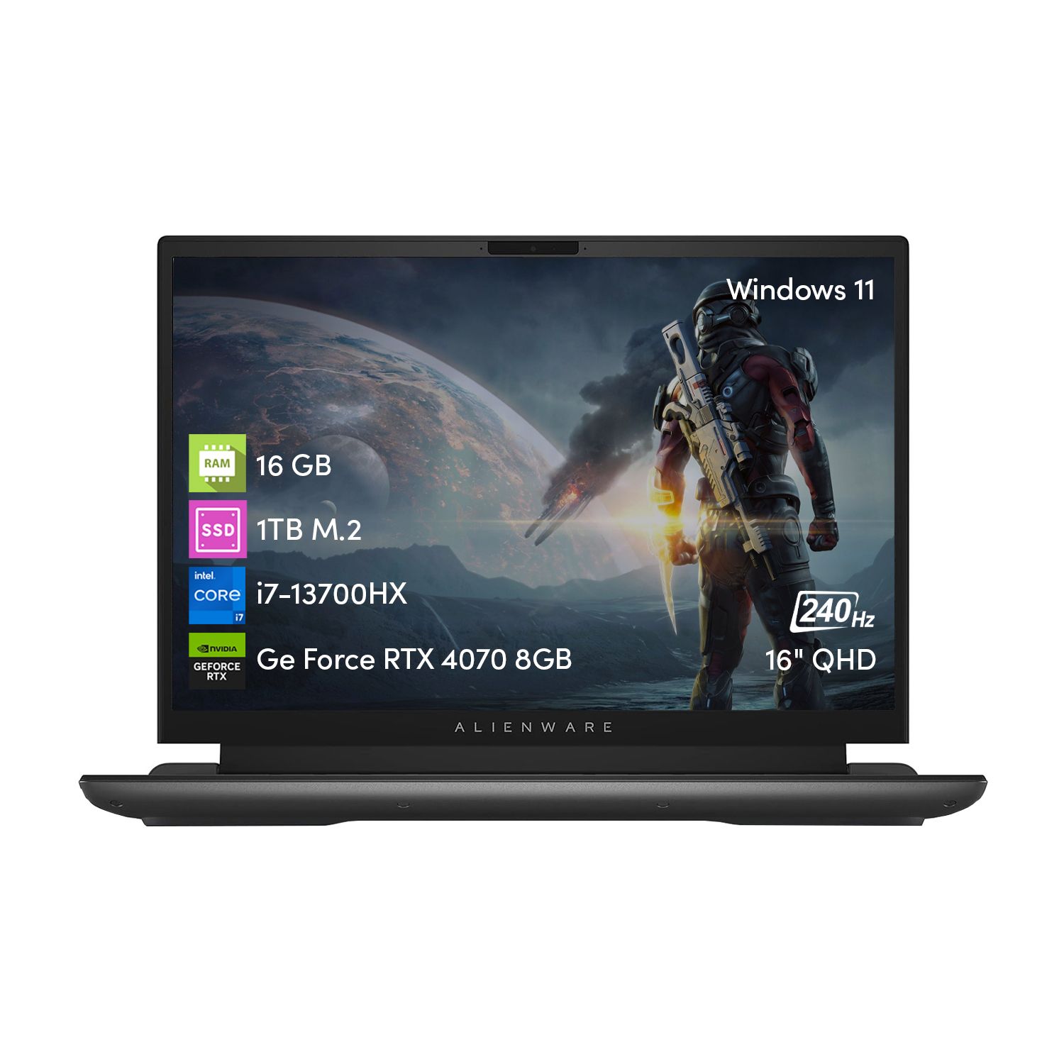 【DELL】ALIENWARE 高速i7 SSD256GB 16GB ノートPC DELL Notebook Gamer Dell Alienware M16 i7 13va 16GB 1TBSSD RTX4070