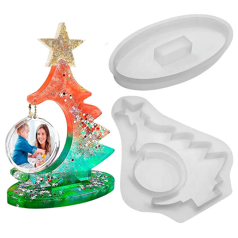 GENERICO - Molde De Silicona Árbol De Navidad Resina Epóxica