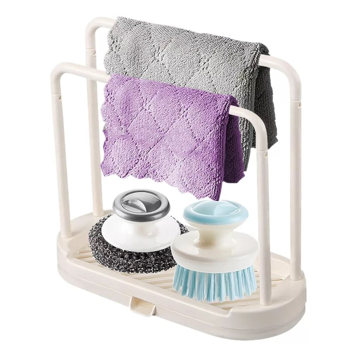 GENERICO - Rack Organizador De Esponja Y Paño De Cocina