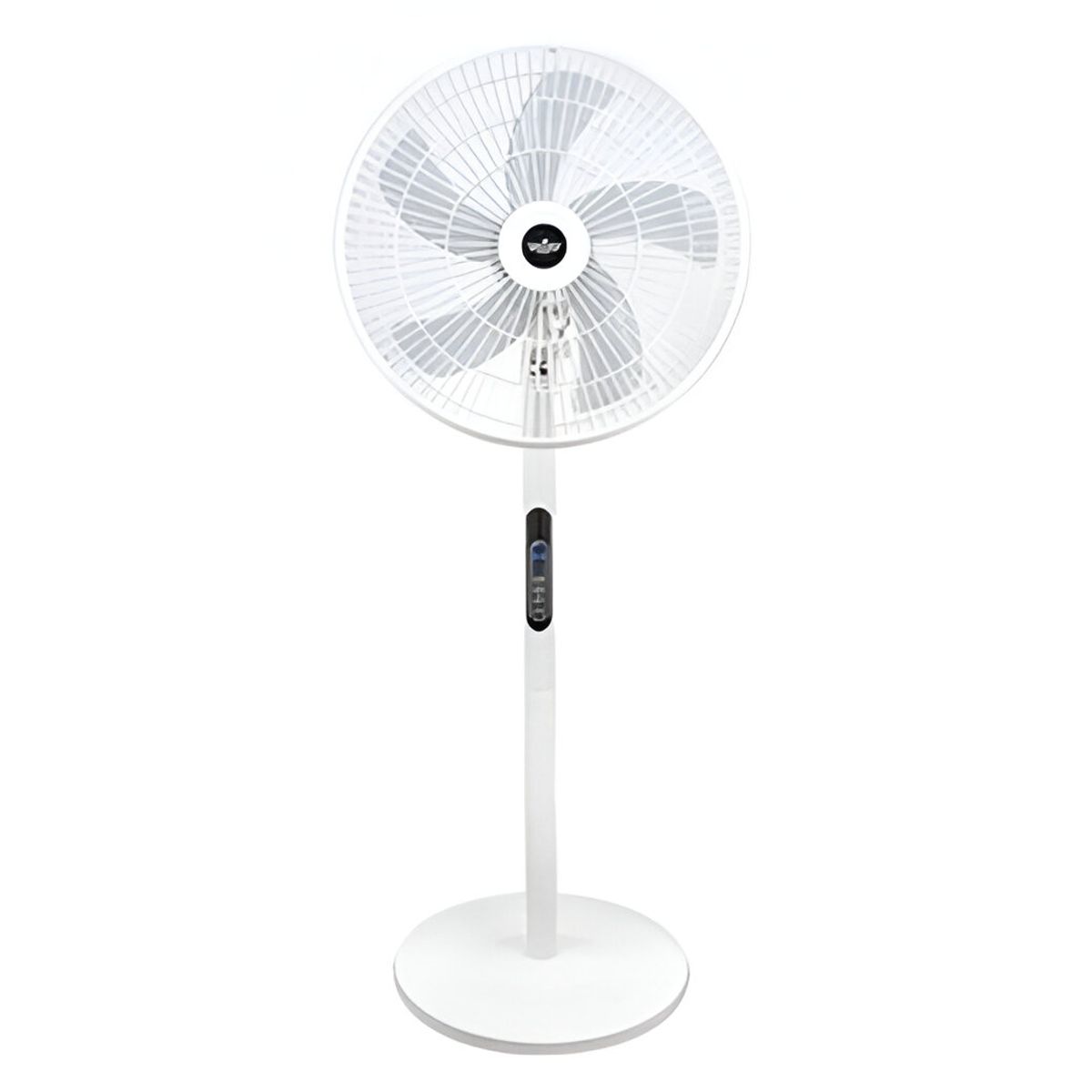 CRUSEC - Ventilador De Pie Con Control Remoto 5 Aspas Blanco 220v