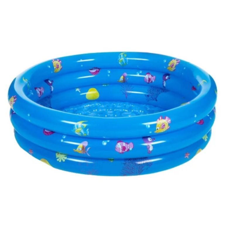 GENERICO - Piscina Inflable Plástico Bebe 3 Anillos 140cm X 40cm