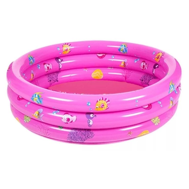 GENERICO - Piscina Inflable Plástico Bebe 3 Anillos 100cm X 35cm R