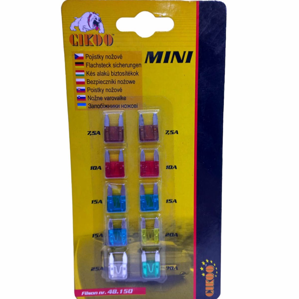 GENERICO - Set Fusible Electicos 12v Auto Moto Mini 12un.