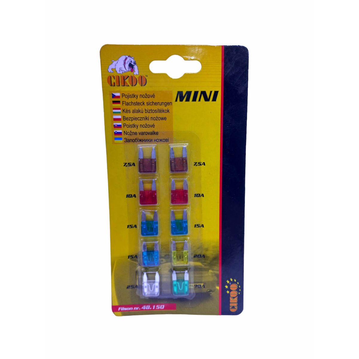 GENERICO - Set Fusible Electicos 12v Auto Moto Mini 12un.