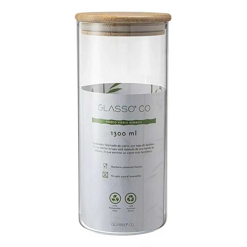 GENERICO - Contenedor Bamboo 13l Eco Glasso