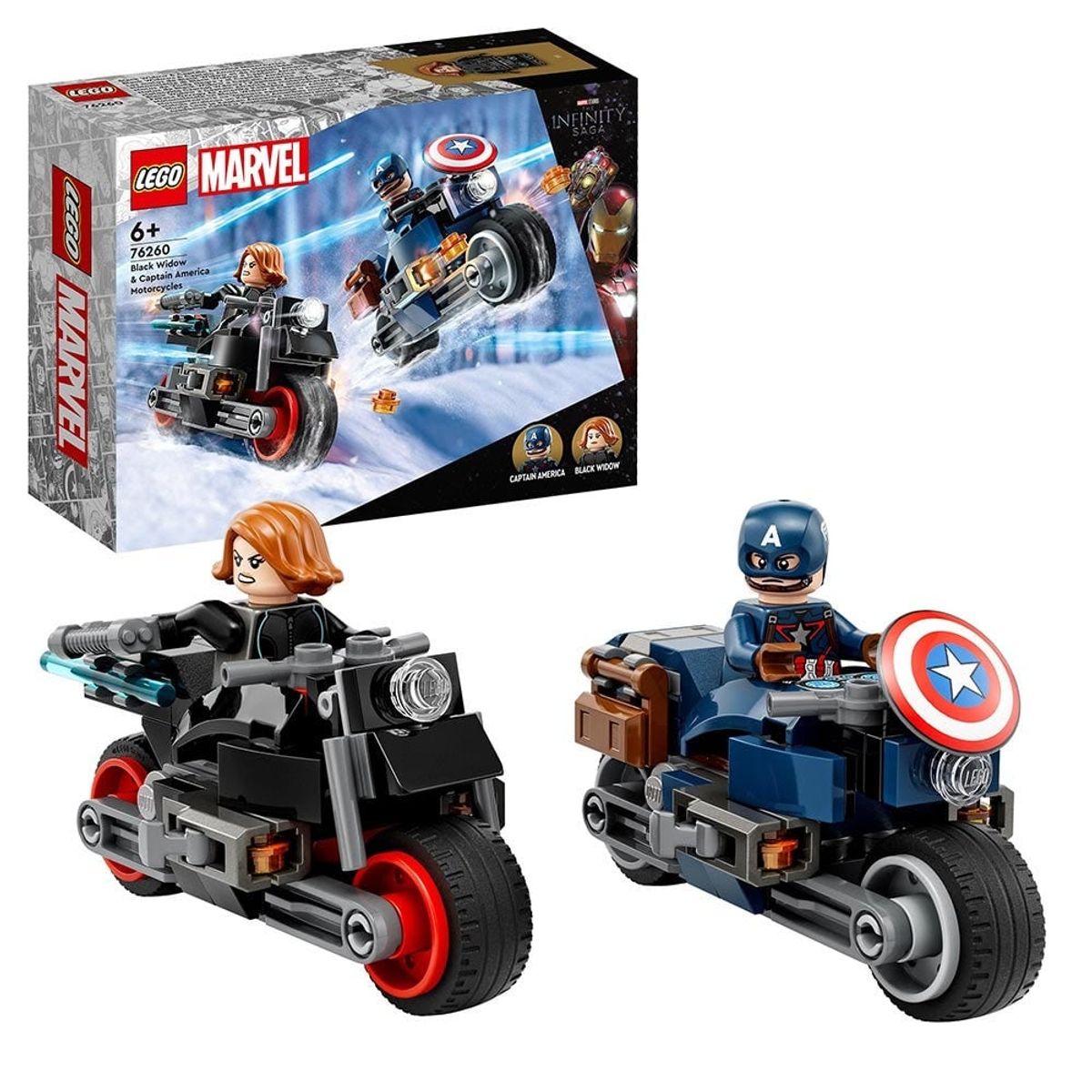 LEGO - LEGO Motos de Viuda Negra y el Capitán América - 76260