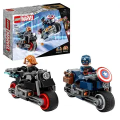 LEGO - Motos de Viuda Negra y el Capitán América - 76260 - Azul Zafiro
