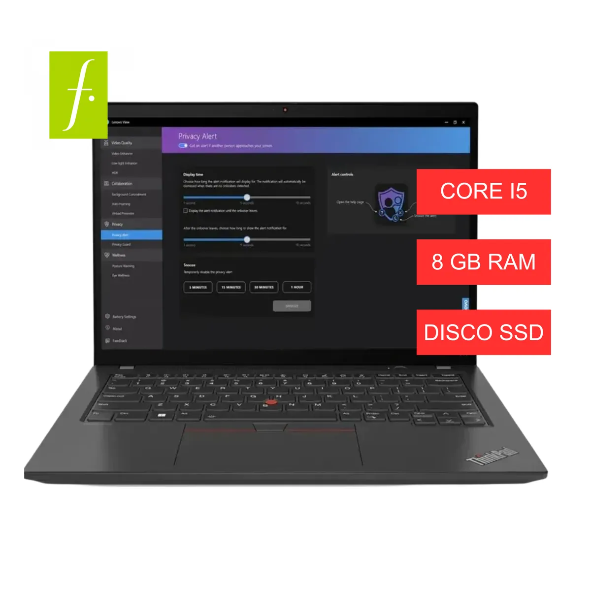LENOVO - NOTEBOOK THINKPAD CORE I5 8 GB DE RAM Y DISCO SOLIDO