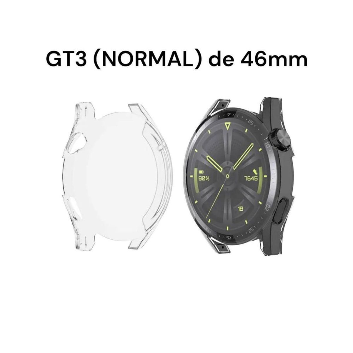 GENERICO - Funda Protectora Vidrio Templado Para Huawei Watch Gt3 - Transparente