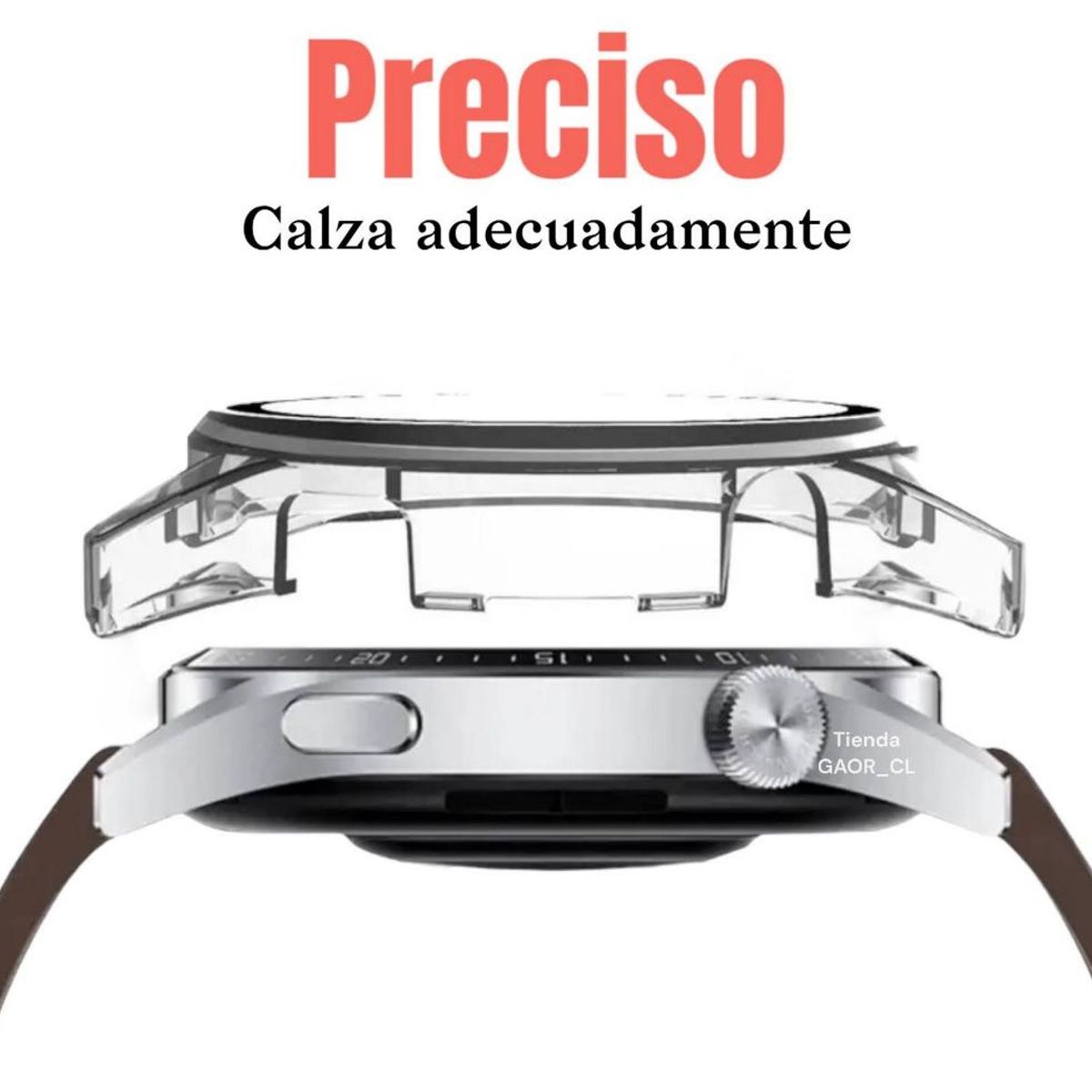 GENERICO - Funda Protectora Vidrio Templado Para Huawei Watch Gt3 - Transparente