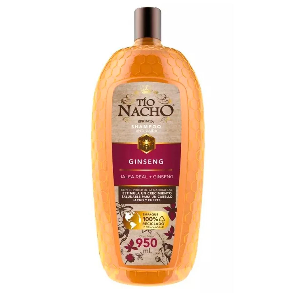 TIO NACHO - Shampoo anti caida ginseng 950ml tio nacho.