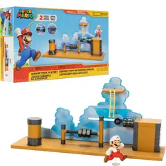 INTEK GAMES - Super Mario Playset Con Figuras - Cubierta De Aeronave