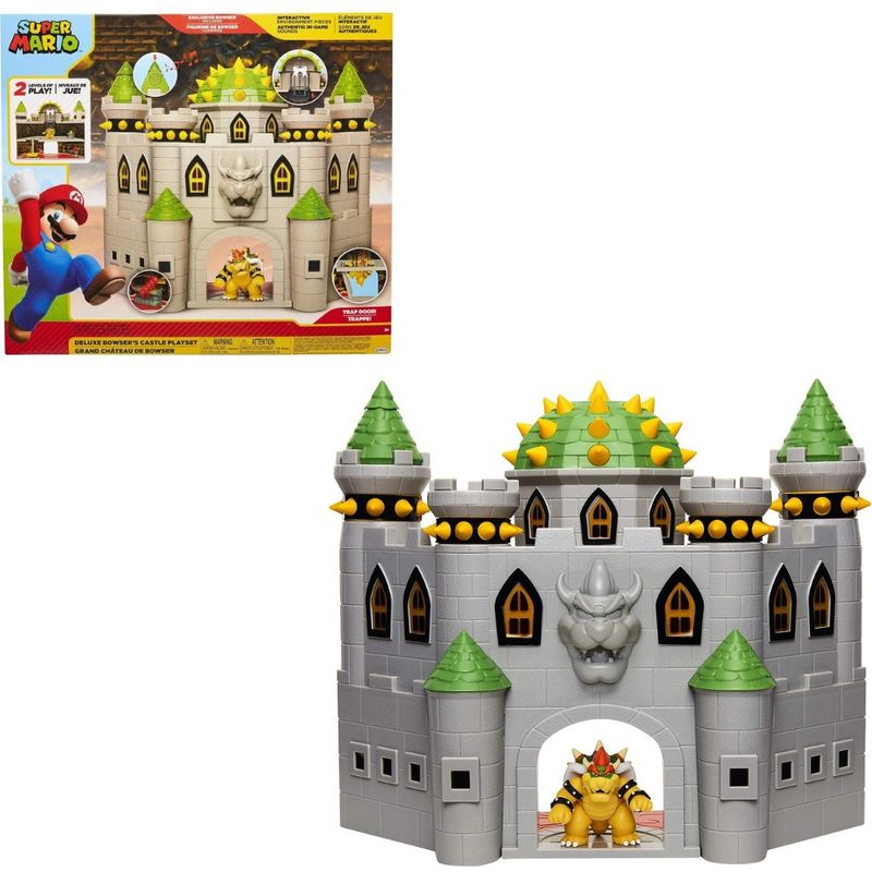 INTEK GAMES - Super Mario Castillo Deluxe De Bowser Con Sonido