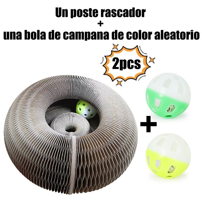 EDWINAYY - Rascador Ovalado Grande Con Forma De Gato Onda 24 X 24 X 10