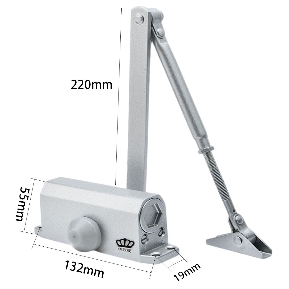 EDWINAYY - Brazo Cierra Puerta Hidráulico De Ligero Automatico Resorte