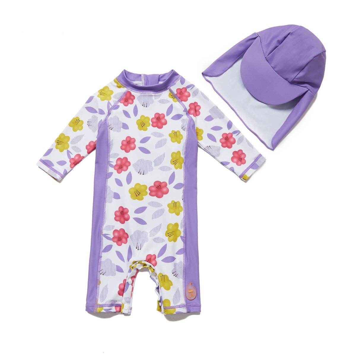 AGREEONE - Traje de Baño Manga 34 Protección Solar UV para Bebé Niñas.