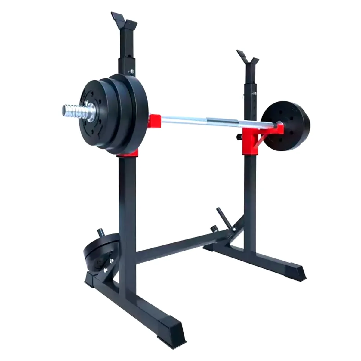 SPORTIME - Atril Rack Squat Sentadillas Ajustable Para Barra