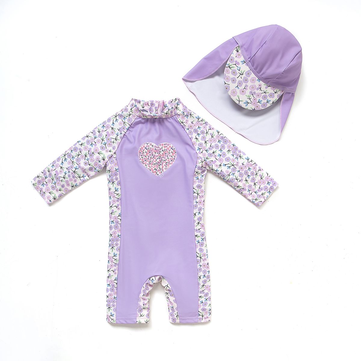 AGREEONE - Traje de Baño Manga 34 Protección Solar UV para Bebé Niñas.