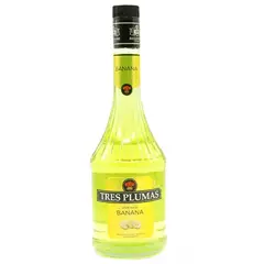 TRES PLUMAS - Licor Licor De Banana 27° 750Cc