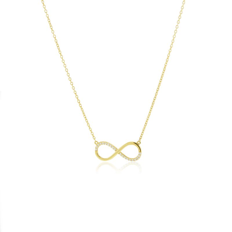 JB JOYAS BARON - Collar de Oro 18kt Infinito Circon 8832