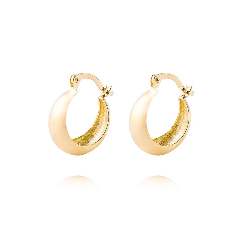 JB JOYAS BARON - Aros de Oro 18kt Argollas Bote 12mm