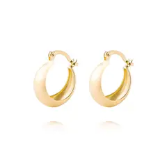 JB JOYAS BARON - Aros de Oro 18kt Argollas Bote 12mm