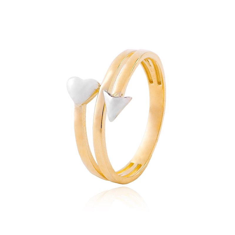 JB JOYAS BARON - Anillos de Oro 18kt Modelo Corazón y flecha