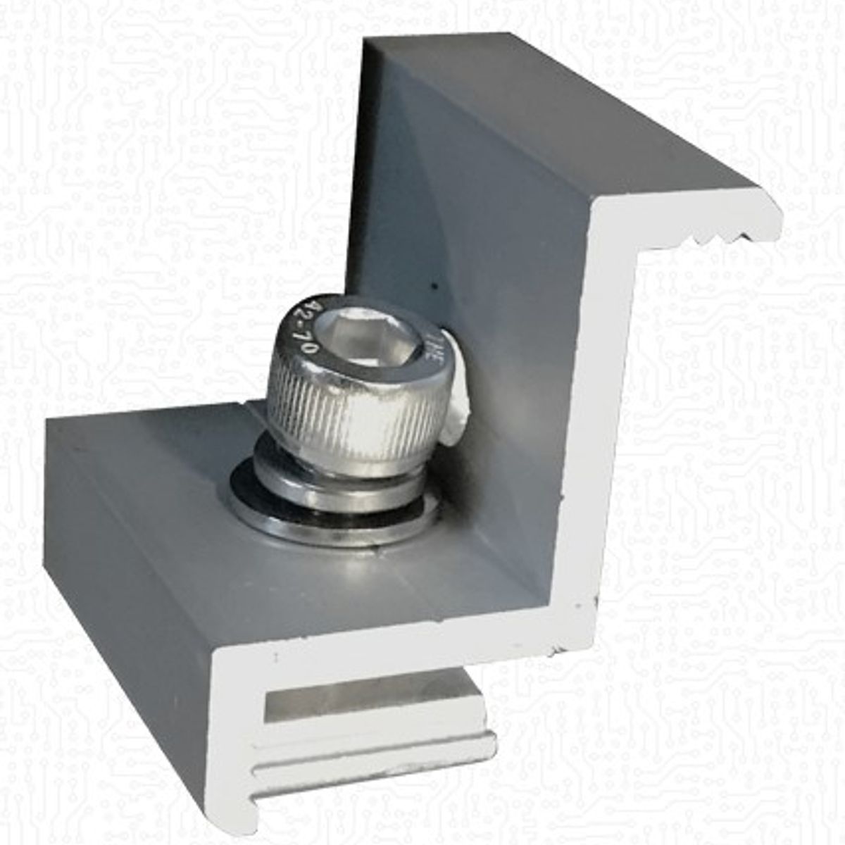 GENERICO - Kit estructura de Riel para 1 Panel solar