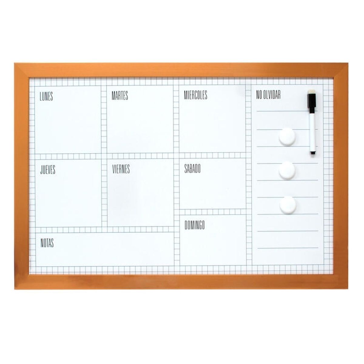 VGO - Pizarra Magnet40x60x17 cm Diseño Semana