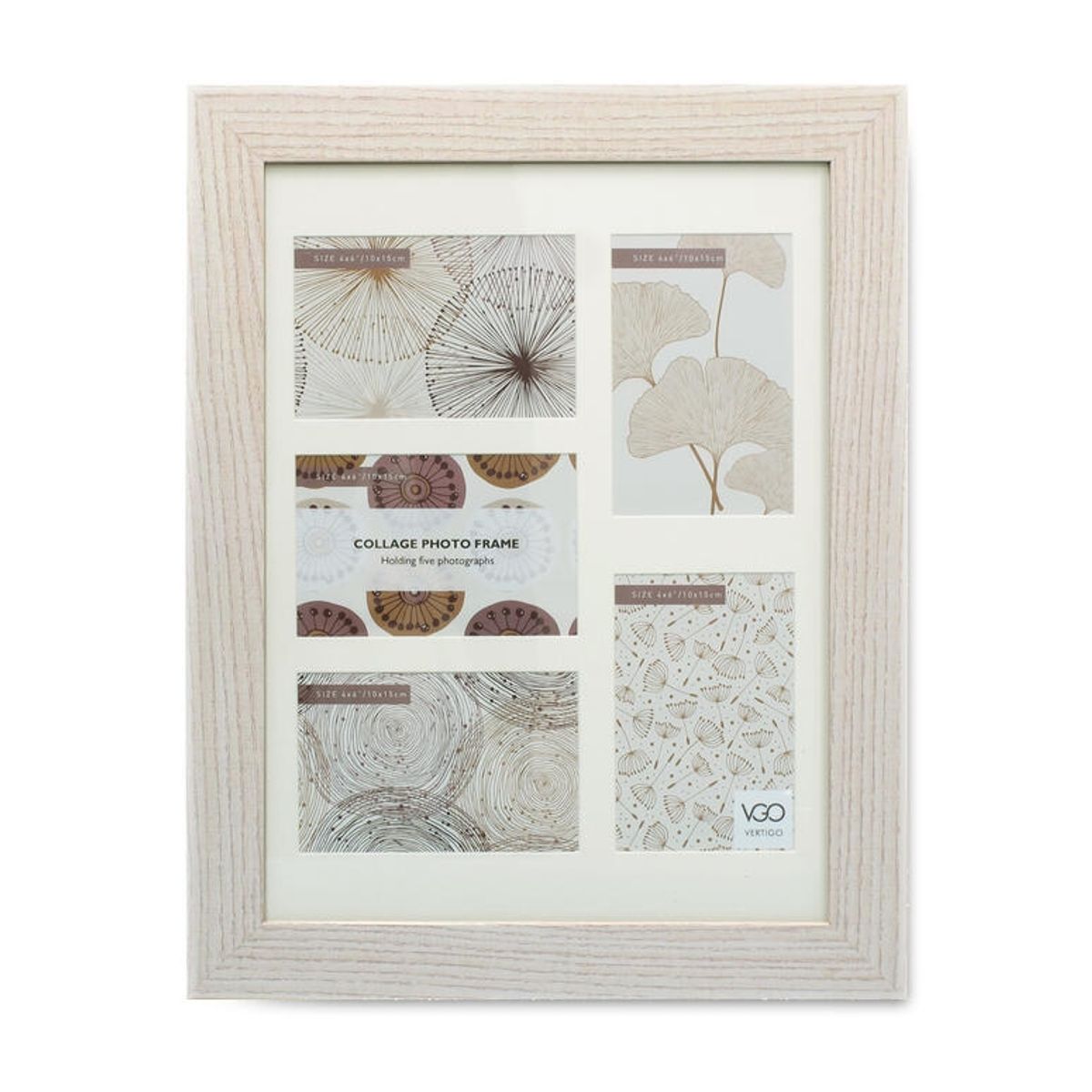 VGO - Marco madera Collage Natural 40x50 cm  9F