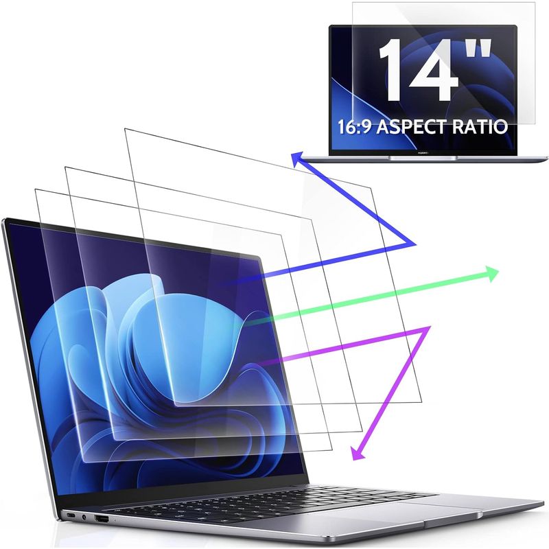 GENERICO - Protector De Pantalla Laptop Anti-luz azul 14 pulgadas
