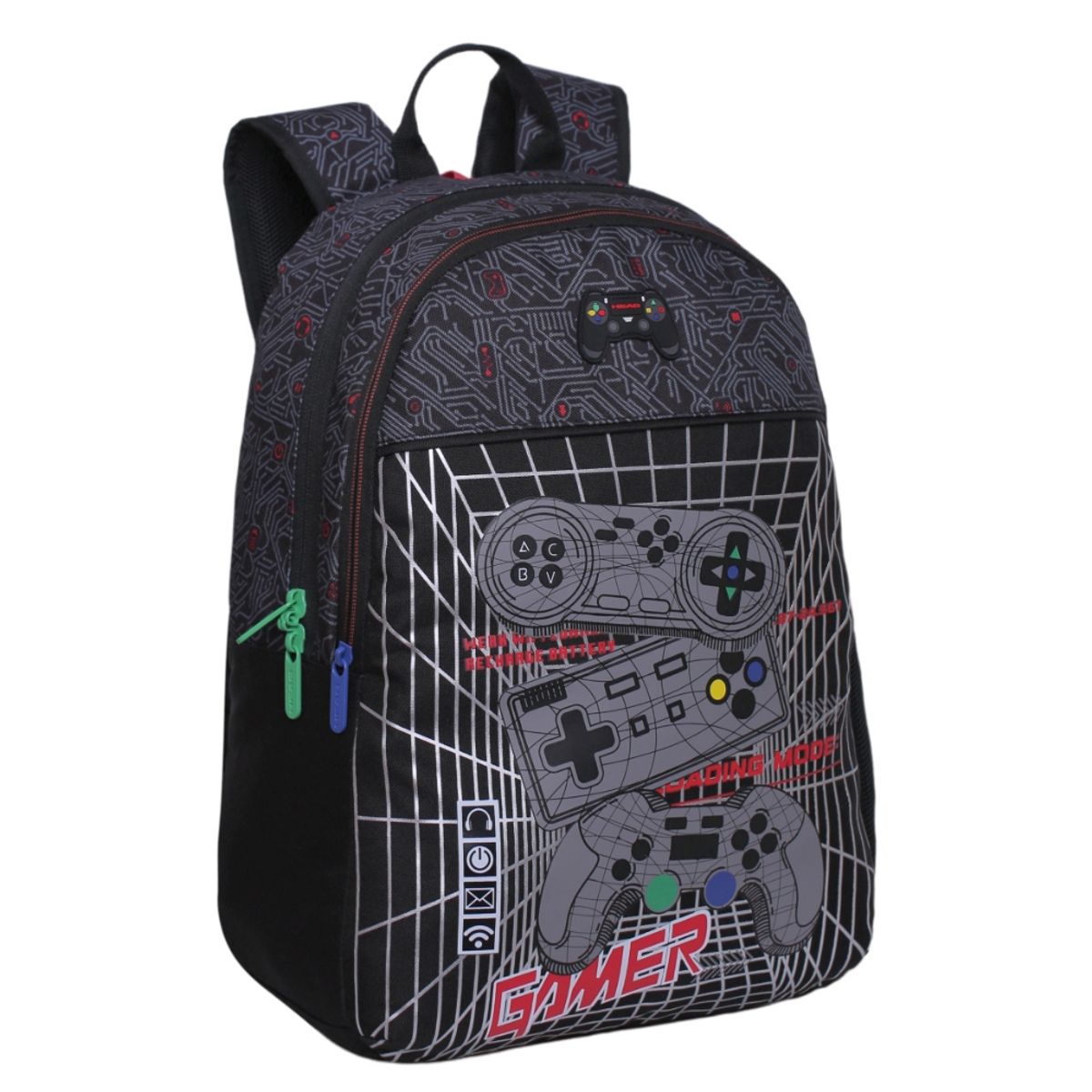 HEAD - Mochila Infantil Sunny Gamer Circuito Negro Head
