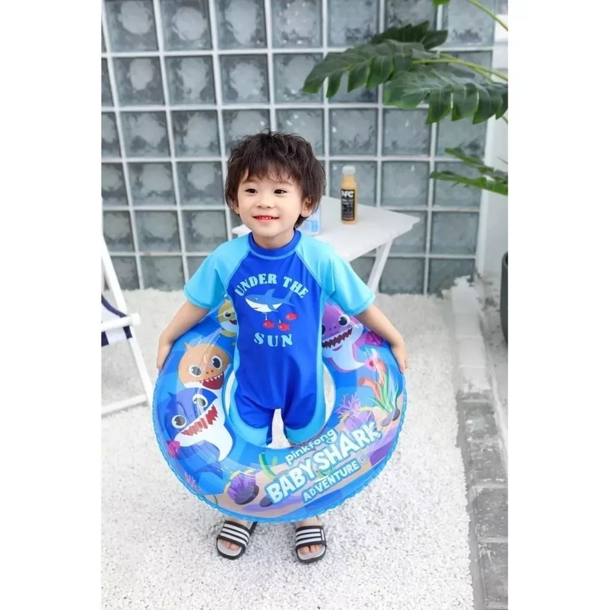 GENERICO - Flotador Aro Baby Shark Piscina 80 Cm