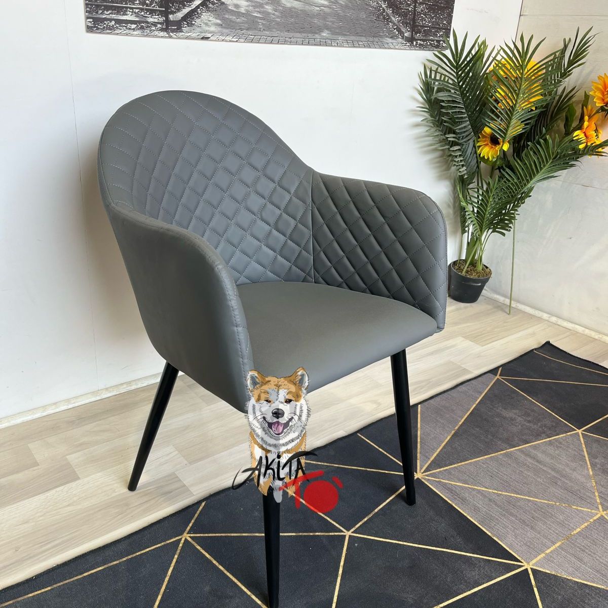 GENERICO - PACK Butaca Diamante Leather GRIS 2 Butacas