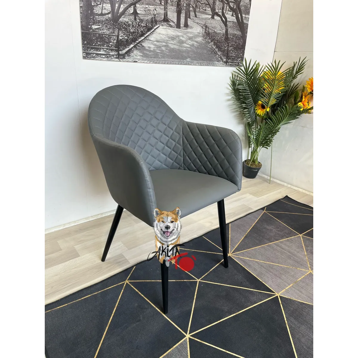 GENERICO - PACK Butaca Diamante Leather GRIS 2 Butacas