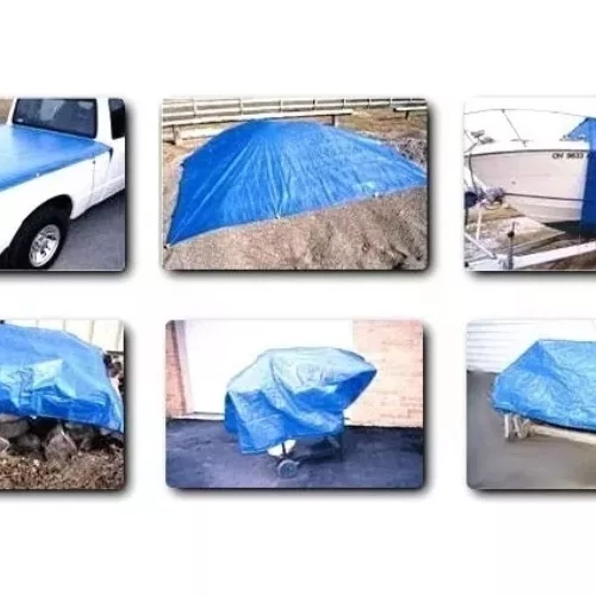 GENERICO - Lona Carpa Multiusos Impermeable Carga 6x8 Metros