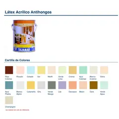 TAJAMAR - LATEX 1/4 GAL VERDE LIMA TAJ