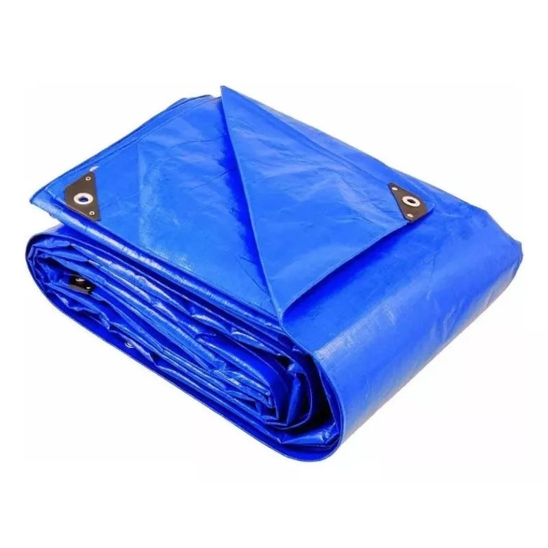 GENERICO - Lona Carpa Multiuso Impermeable 3x5 Mts Azul Con Ojetillos
