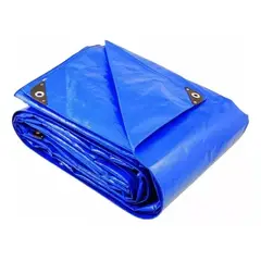 GENERICO - Lona Carpa Multiuso Impermeable 3x5 Mts Azul Con Ojetillos