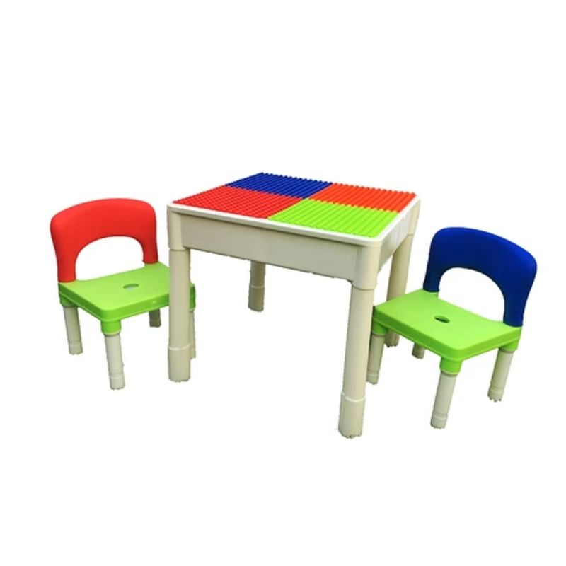 KIDSCOOL - SET MESA BLOCK MULTICOLOR CON 2 SILLAS - KIDSCOOL - YG-1917