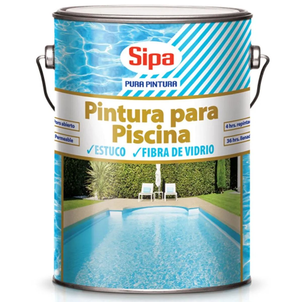 GENERICO - PINTURA PISCINA GAL CELESTE SIPA