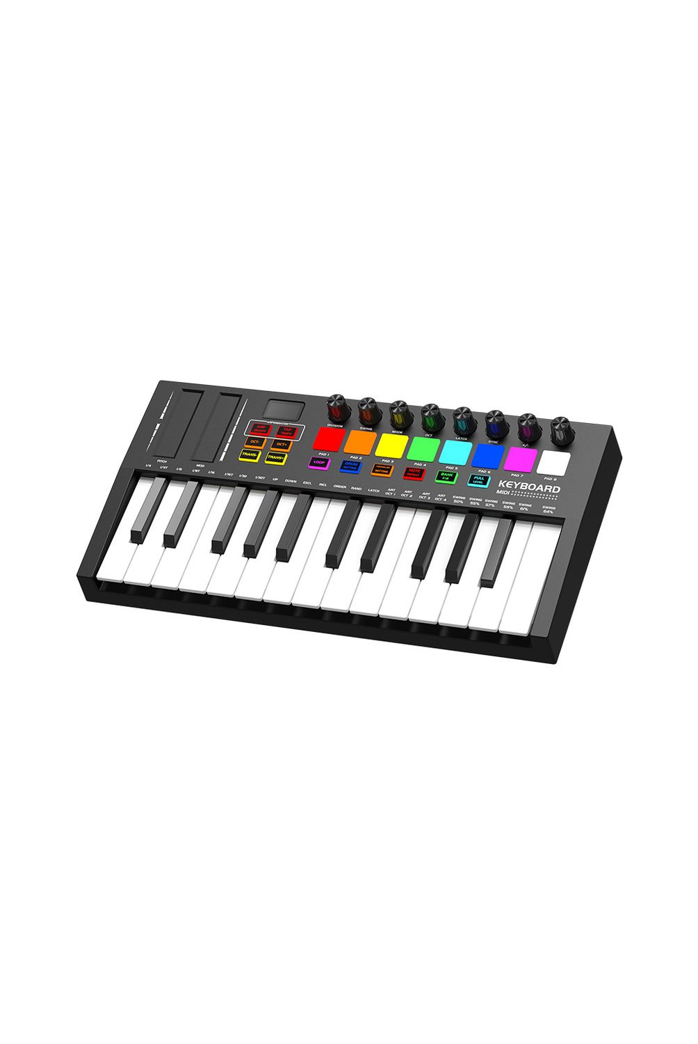 CRISTEL　CLASS IQUE 24cm CRUSEC Teclado Midi 25 Teclas Controlador Musical Piano USB Crusec