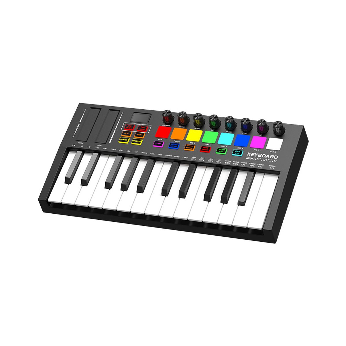 CRUSEC - Teclado Midi 25 Teclas Controlador Musical Piano USB Crusec.