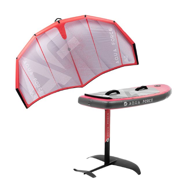 AQUA FORCE - PACK WING FOIL RED SILVER 4.1 M2