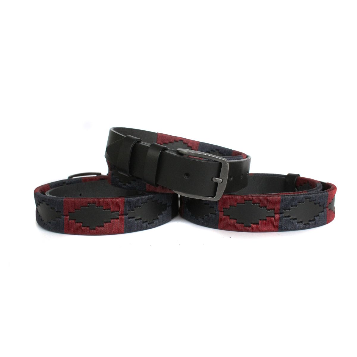 RAIQUEN - Cinturón Cuero Bordado S Pampa Negro Raiquen