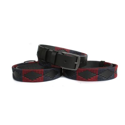 Imagen 2 del producto Cinturón Cuero Bordado M Pampa Negro