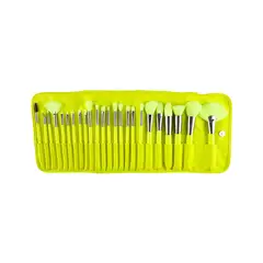 BEAUTY CREATIONS - Set de brochas THE NEON YELLOW 24 Piezas -