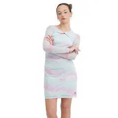 ACUARELA - Vestido Mesh Celelste